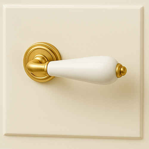 Lever Handle on Rose